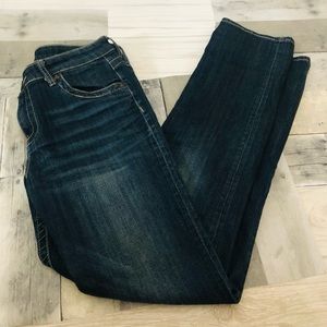 KUT from the Kloth stevie straight leg jeans womens 8 mid rise blue denim